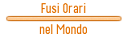 Fusi orari nel mondo
