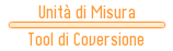 Unità di misura - conversione